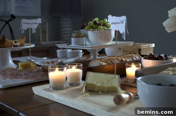 Wine and Cheese Party Arrangement