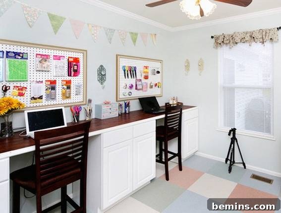 DIY desk using kitchen base cabinets