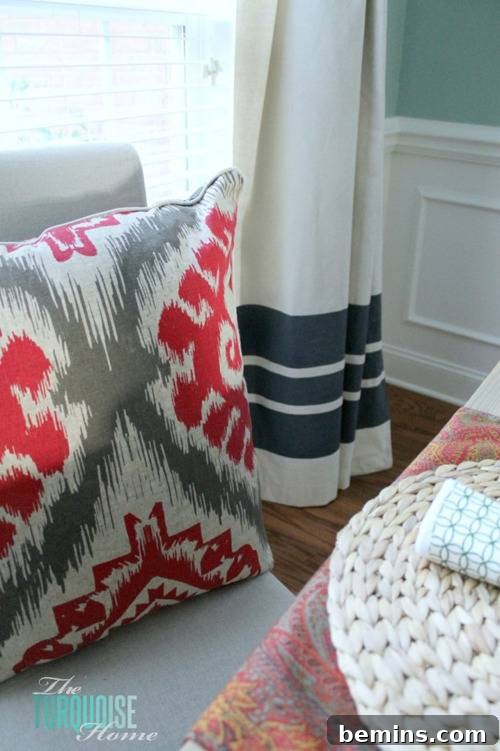 Painted Drop Cloth Curtains