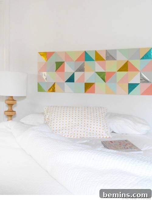 paper patchwork wall art - DIY Wall Decor Ideas