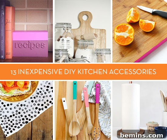 A Simple and Stylish Kitchen using Inexpensive Kitchen Accessories