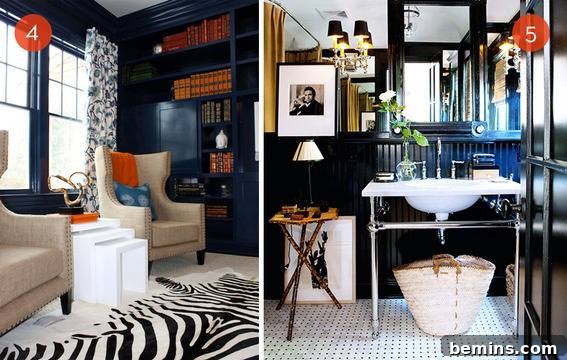 Dark rooms, small spaces examples