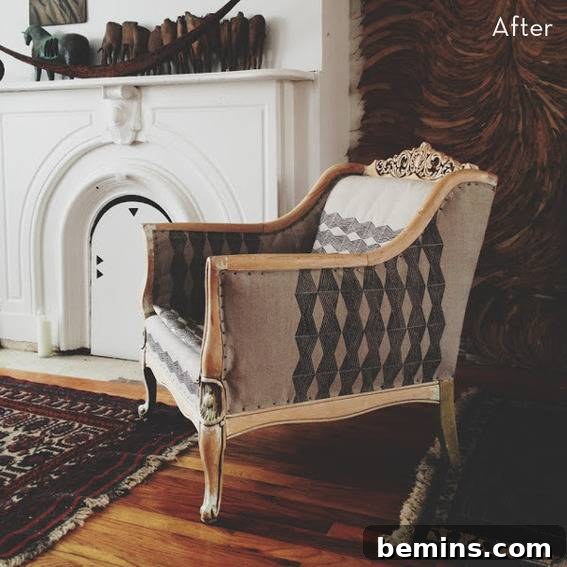 Amazing chair in a living room setting.