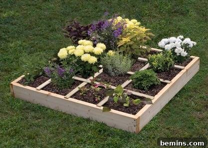 Raised Bed Revolution: Square Foot Gardening on a Grand Scale 6 Square Foot Gardening Method Gridded Bed