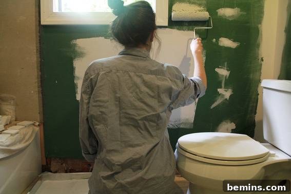 Priming the Green Board Walls