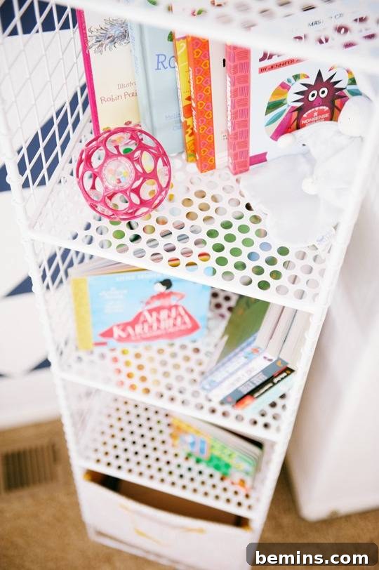 From Office to Oasis: A Geometric Nursery Transformation 29 Geometric Nursery Closet Details