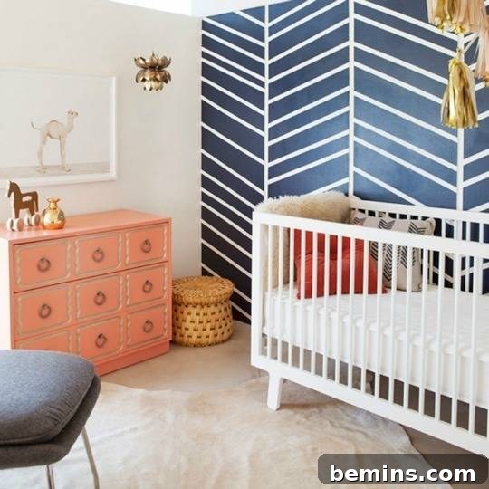 From Office to Oasis: A Geometric Nursery Transformation 4 Geometric Nursery Inspiration