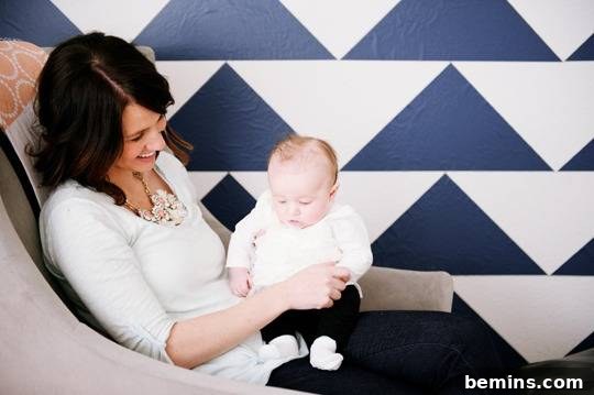 From Office to Oasis: A Geometric Nursery Transformation 31 Geometric Nursery Book Display