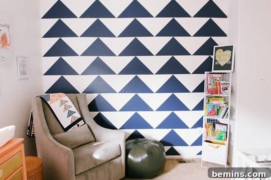 From Office to Oasis: A Geometric Nursery Transformation 5 Geometric Nursery Reveal