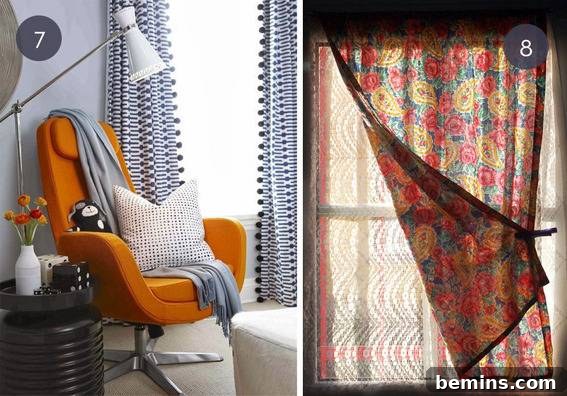 Pom Pom Curtain Ideas