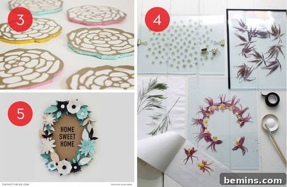 DIY Floral Coasters