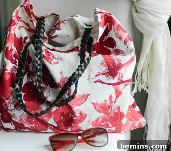 Ten Trendy DIY Tote Bags to Rock This Summer 11 DIY upcycled fabric napkin tote bag, an eco-friendly and stylish accessory.