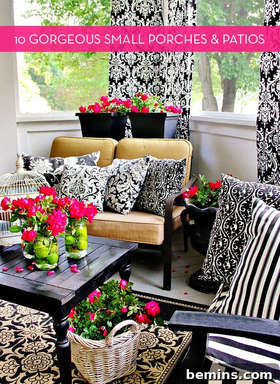 Charming Small Porch Design