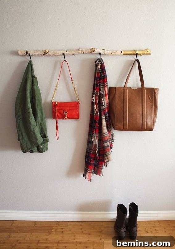 A rustic driftwood wall hanger, perfect for adding a touch of nature to Dad's space.