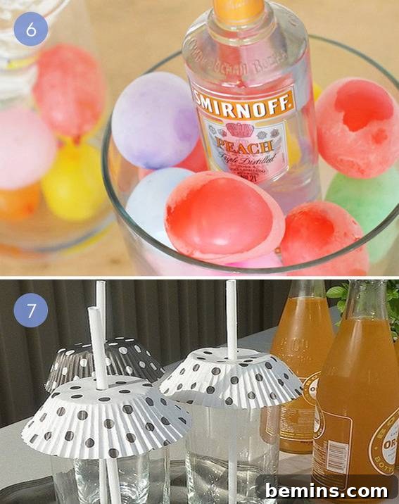 Ice Bucket Made of Frozen Water Balloons
