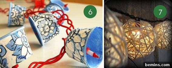 Hand Painted Lantern String Lights