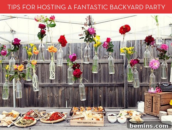 Backyard BBQ Setup