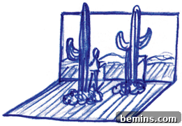 Crafting a 3D Photo Display 12 A sketch of a DIY photo project.