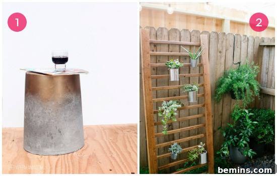 DIY Concrete Stools