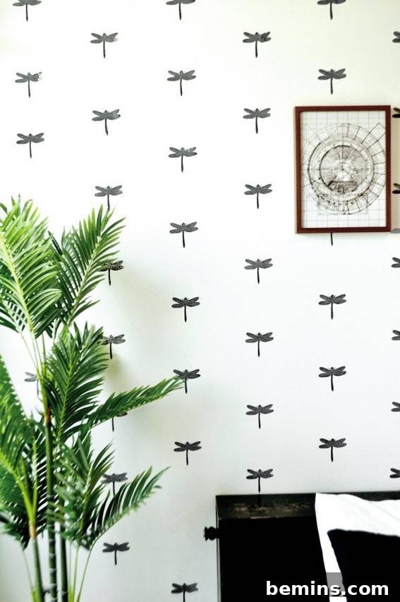 A Small Room looks Classic with Wall Stickers