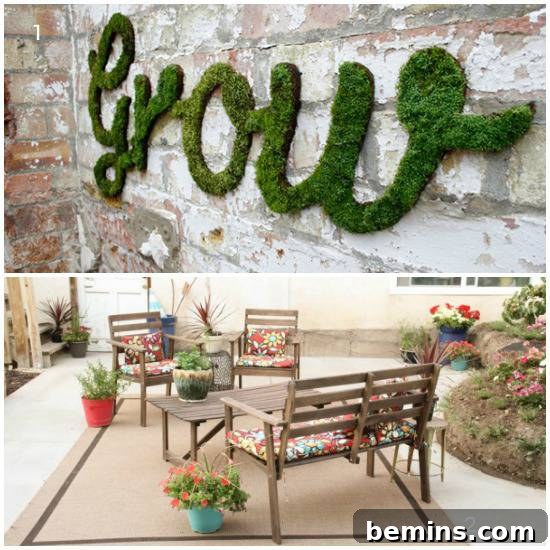Grass-Free Yards: 11 Stunning Landscape Alternatives 3 Moss Graffiti Lawn Alternative