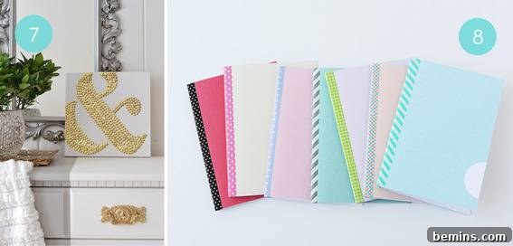 10 Speedy DIYs to Spruce Up Your Workspace 6 Ampersand Thumbtack Art