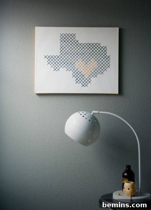 DIY Giant Cross Stitch Wall Art: A Unique and Personalized Wall Decor Idea