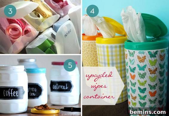 Get Organized With Recycled Containers
