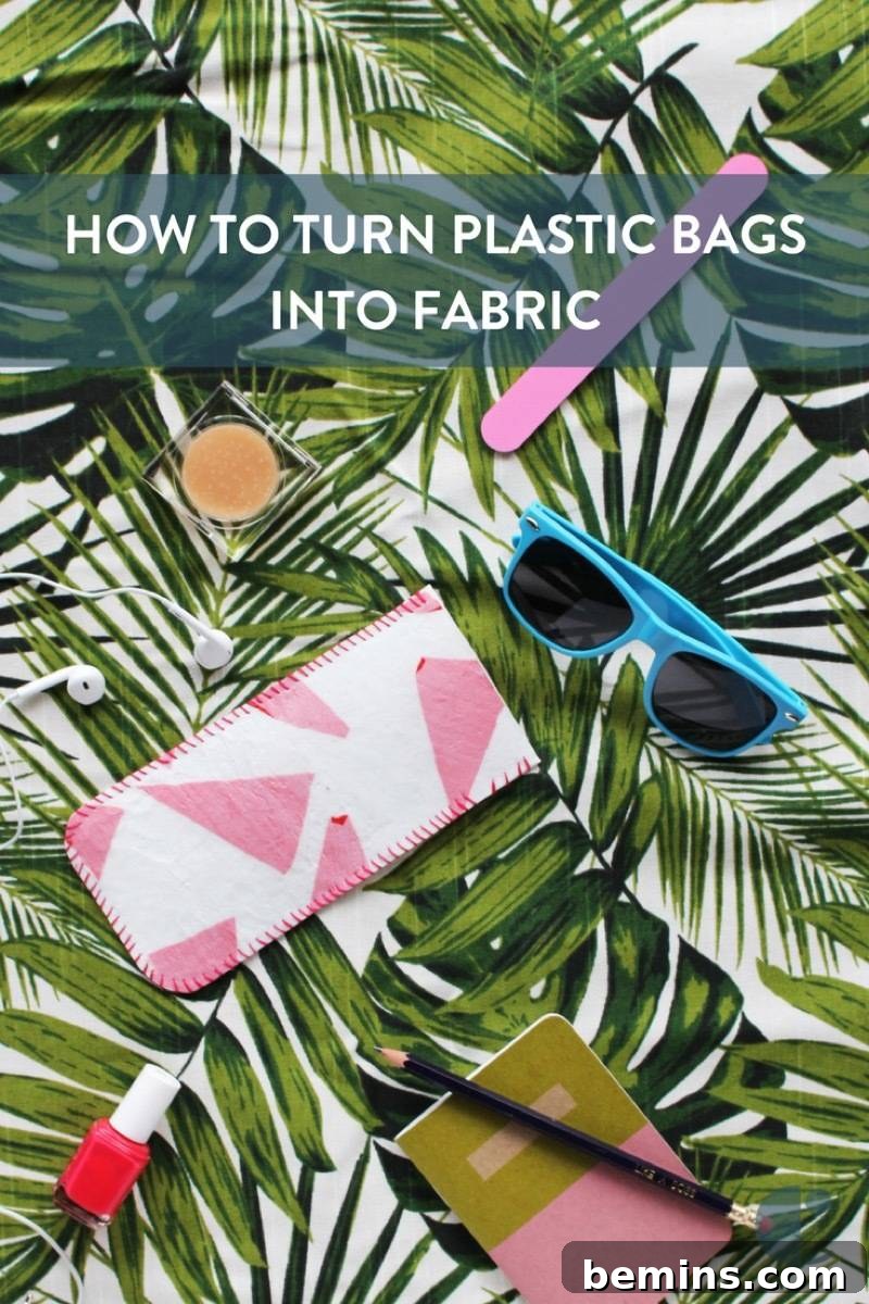 How to turn plastic bags into fabric!