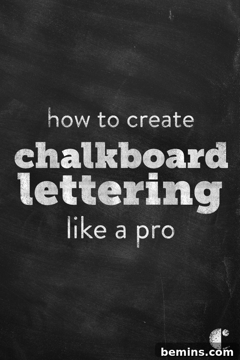 Chalkboard lettering made easy