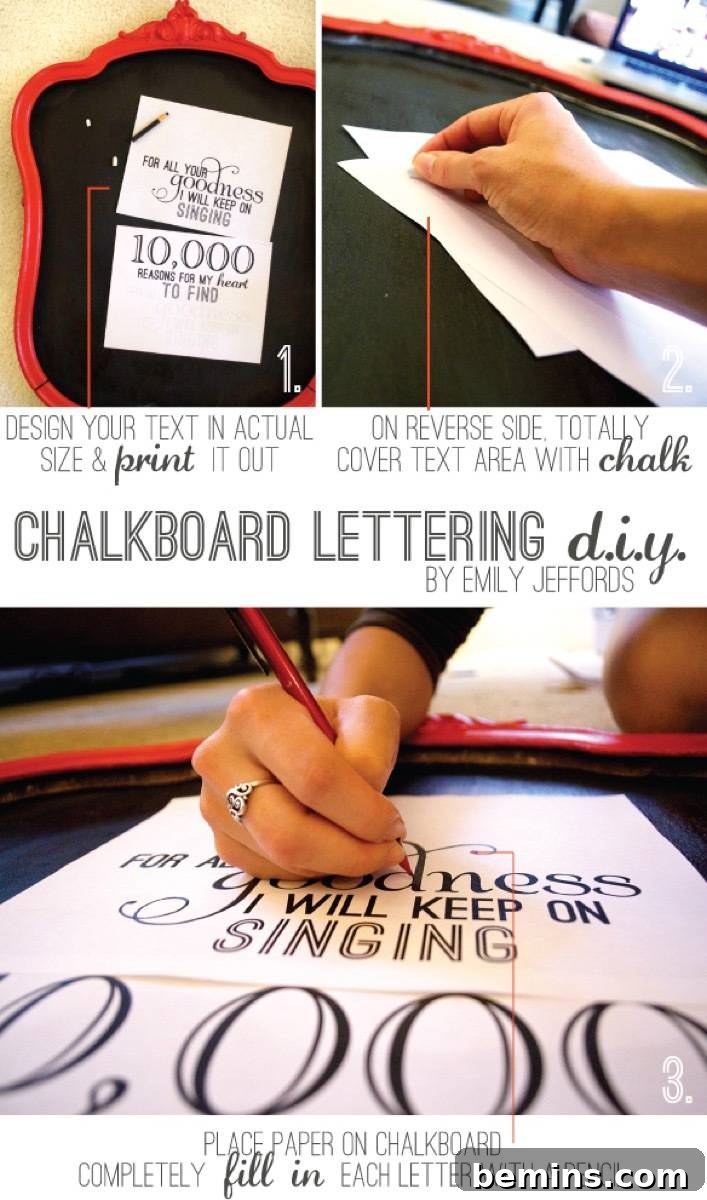 Chalkboard Lettering Transfer Technique: Achieve Perfect Results Every Time