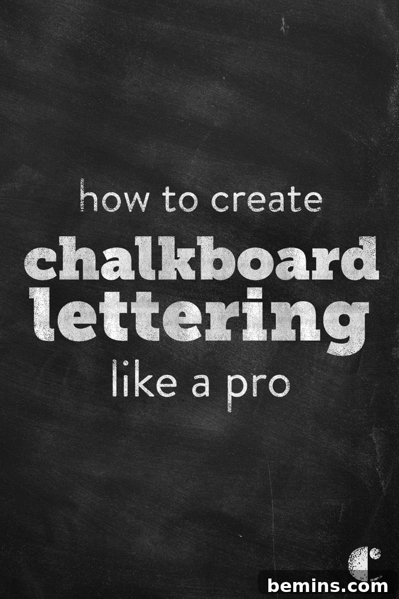 Chalkboard lettering like a pro