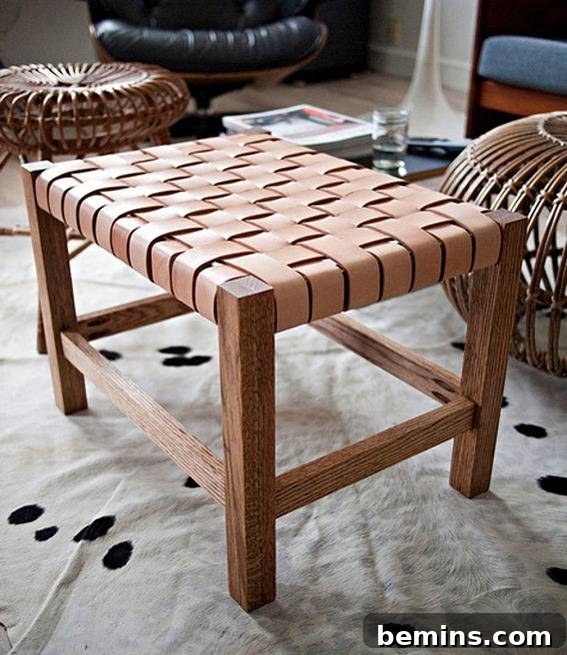 Stylish Seating: 12 DIY Stool and Bench Projects 14 A Small and Beautiful Center Table made of Wire
