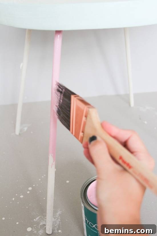 Painting a Side Table for a better look