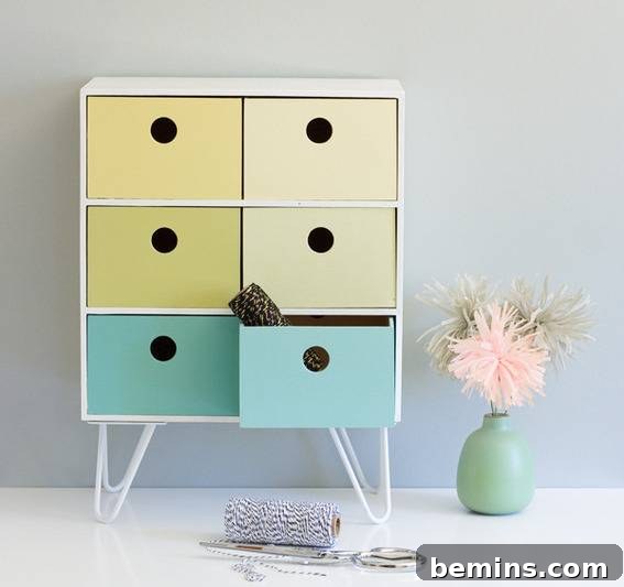 Finished IKEA Fira unit styled with flowers and other decor
