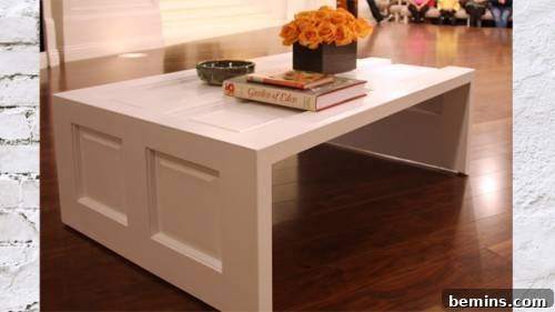 "Simple Center Table made out of Old Furniture"
