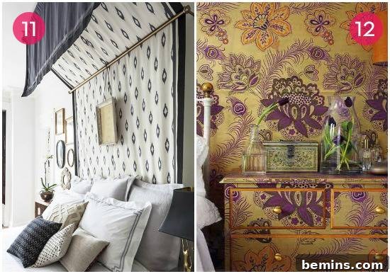 Bold statement DIY bed canopy
