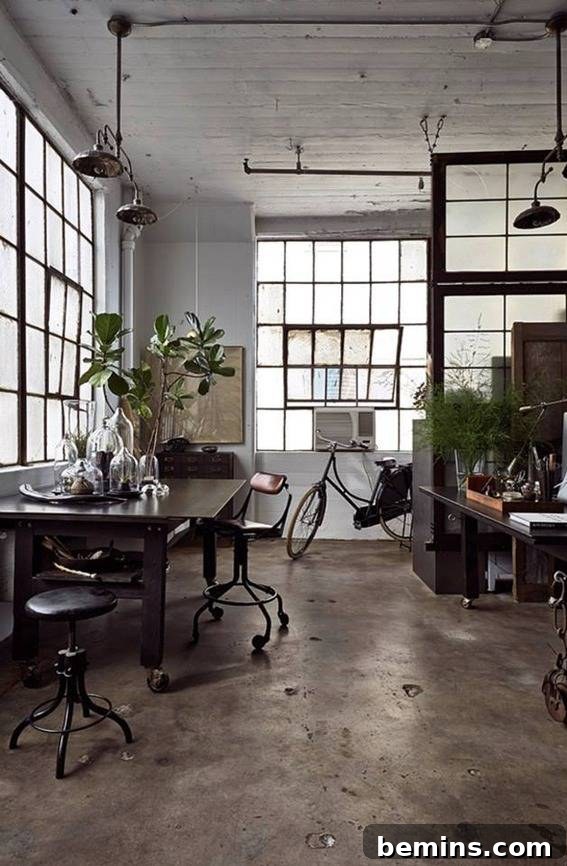 A well-lit room featuring lush plants near a table, creating a refreshing and inviting atmosphere.