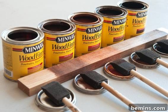 Wood stain options.
