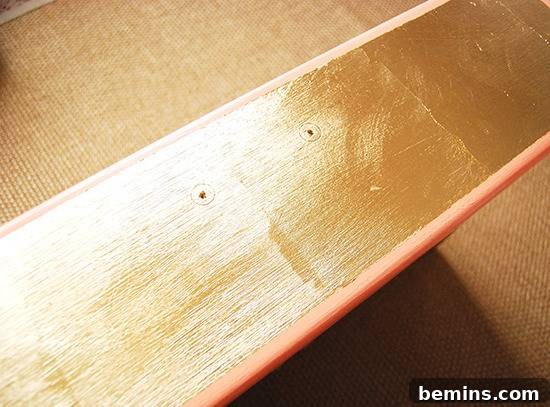 Removing Painter's Tape After Gold Leaf Application
