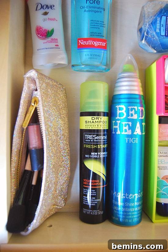 Organized Makeup Drawer