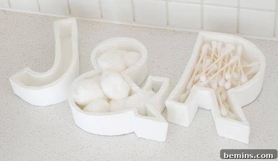Crafty Typography Boxes: DIY Storage Solutions 10 DIY Clay Letterform Storage Boxes - Usage Ideas