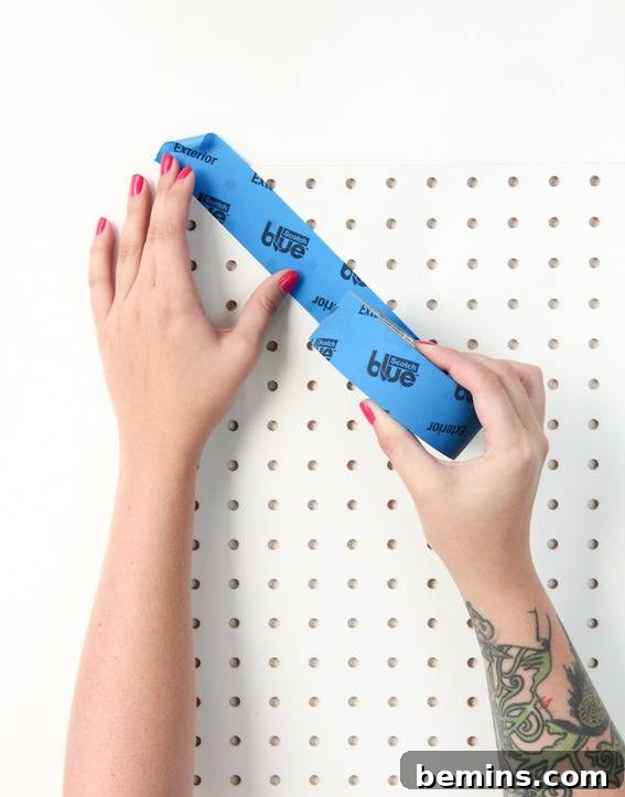 Taping off your design for a clean and professional finish