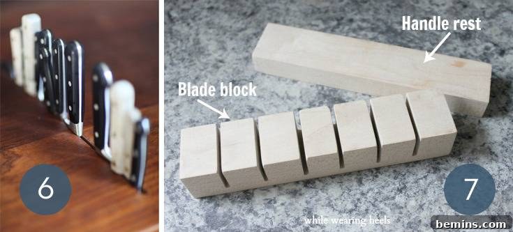 Plexiglass Kitchen Knife Storage