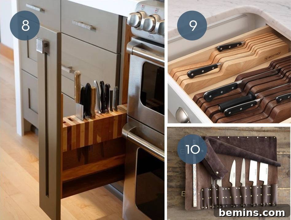 Kitchen Knife In-Drawer Organizer