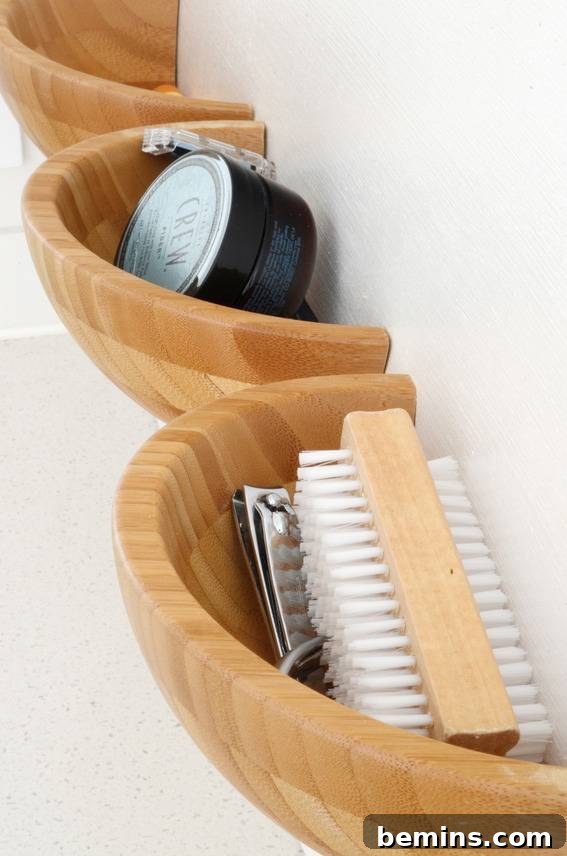 DIY Wooden Half-Bowl Organizer 8 DIY Wooden Half Bowl Storage - Finished Project Details