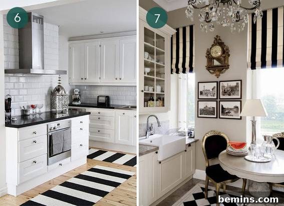 Black Countertops in a White Kitchen