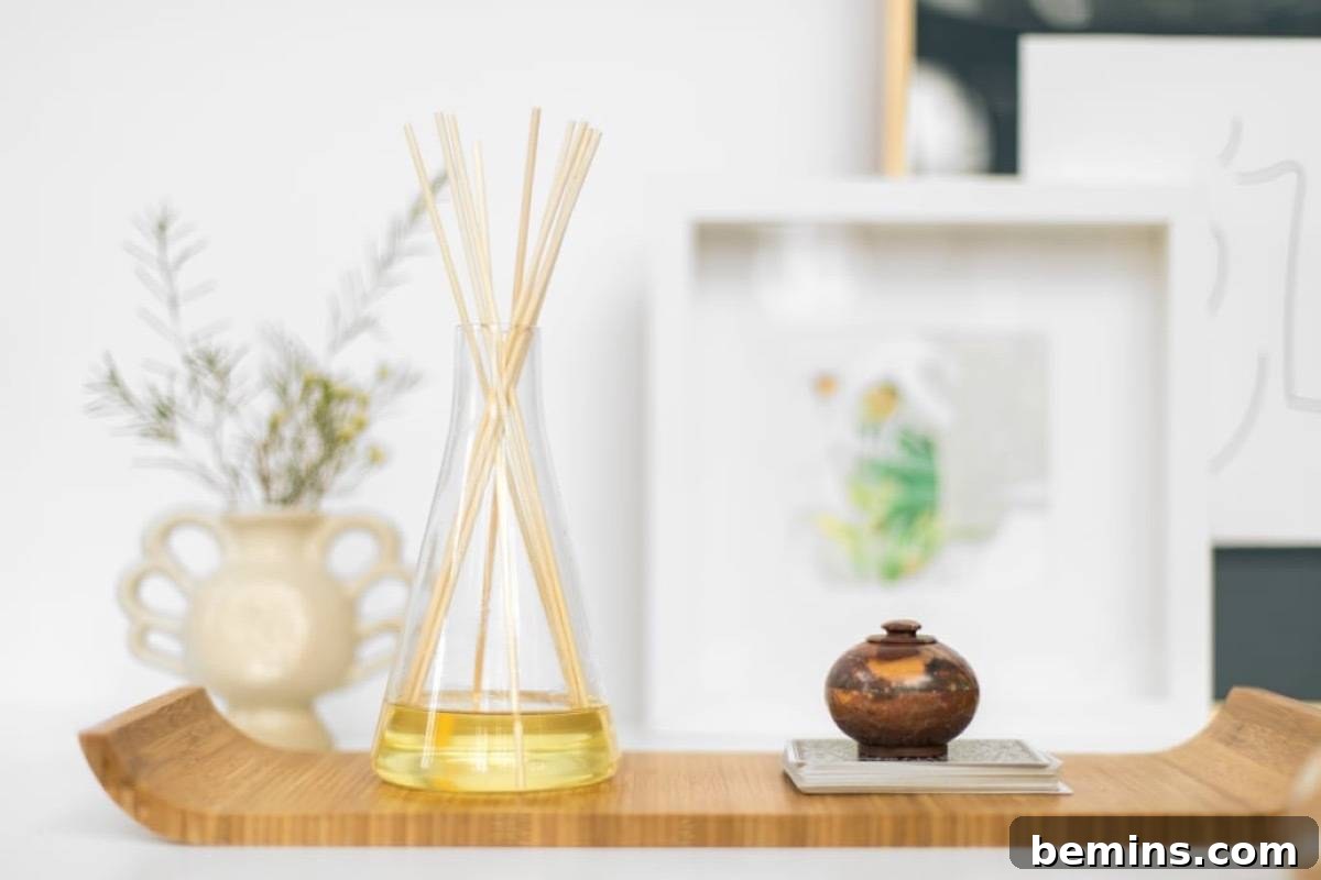 Homemade reed diffuser