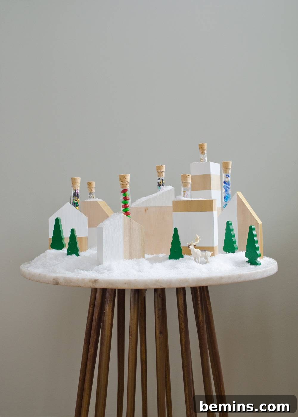 Christmas Village on a Table
