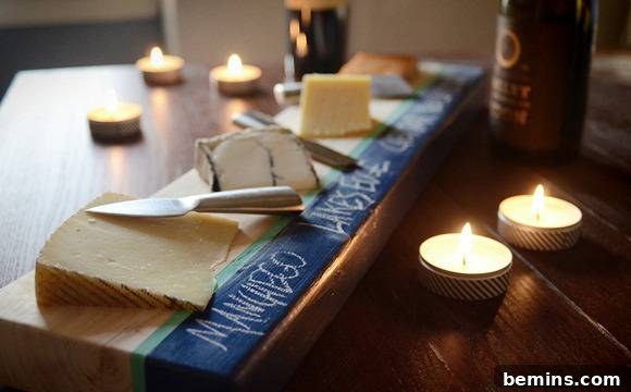 Chalkboard Cheese Tray in Progress